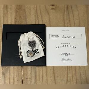 Ann Wilson Heart Band Guitar String Box Chain Music Necklace